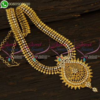 Long Necklace South Indian Gold Plated Jewellery Fashion Collections NL21173