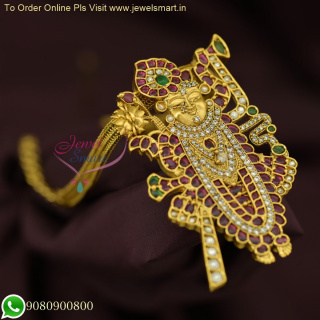 Exquisite Lord Panduranga Necklace with Kemp Stones – Real Look Pendant Chain NL26678