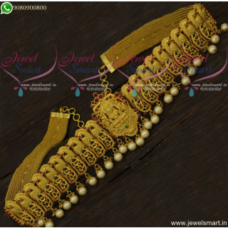 Magnificent Vaddanam Bridal One Gram Gold Jewellery Temple Designs