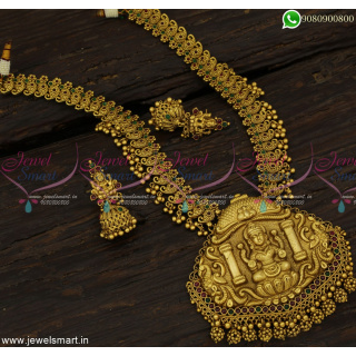 Monumental Temple Jewellery Tremendous Long Necklace Ideas Gold Competition NL23232