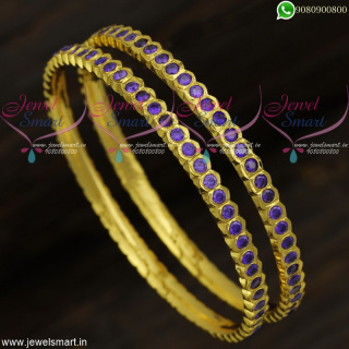New Design Getti Metal Designer Valayal Gold Bangles Model Jewellery B22065