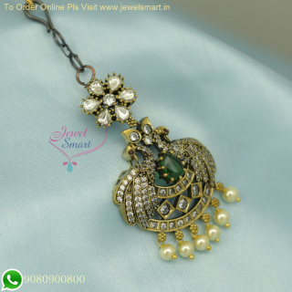 Introducing the New Victorian Collection: Oxidized Bridal Maang Tikka - Exquisite Bridal Jewelry M26193