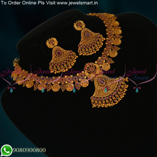 Double Strand Antique Jewelry Latest Matte Reddish Fashion Collections Online