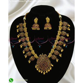 Wonderful Casting Gold Necklace Designs Bridal Jewellery Real Kemp NL24618