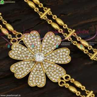 One Gram Gold Mugappu Rettai Vadam Chain Fancy Designs Imitation Online C21683