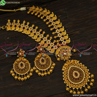Popular Model Bridal Necklace Set Matte Look Premium Jewellery Designs
