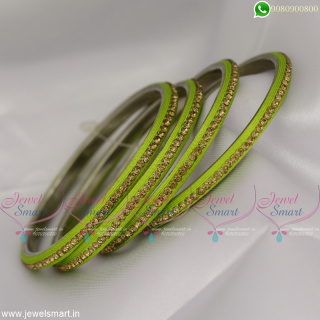 Jazzy Silk Thread With Stones Lac Bangles Latest Dress Matching Jewellery Online