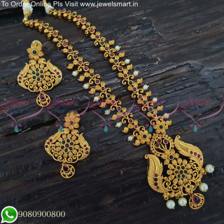 Simple Design Kemp Antique Necklace Designs Indian Jewellery Catalogue NL25133