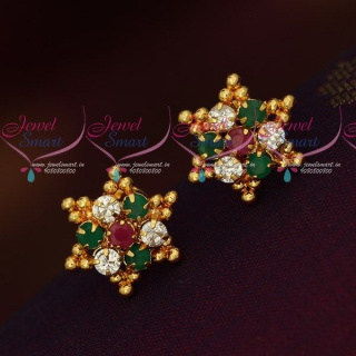 Simple Star Design Ear Studs South Indian Kal Thodu Models Online ER18308A