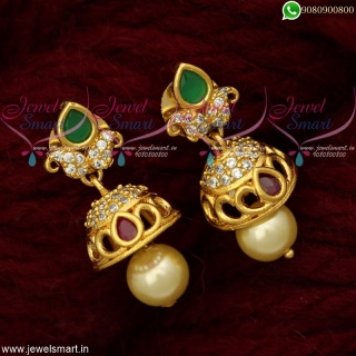 Small Jhumka Designs Low Price Real Images of Fashion Jewellery J19180
