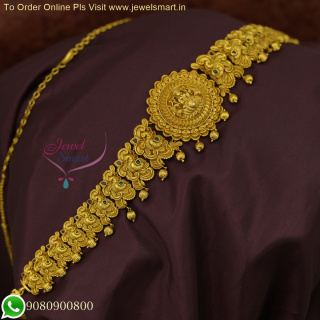 Light Weight Hip chain for Wedding Latest Gold Polished Vaddanam