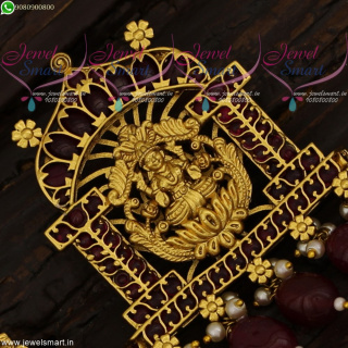 Temple Jewellery Gold Design Pendant Set One Gram Imitation Collections Online