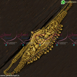 Topnotch Temple Vaddanam Designs Chain Models Alike Gold Oddiyanam Antique Jewellery H23131