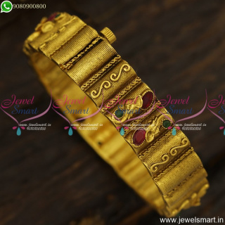 Unique Antique Designer Gold Bangles Ideas Like Pro For Wedding Functions B23839