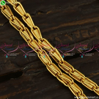 Different Unique Gold Plated Chains for Daily Wear Long Lasting Life C23525