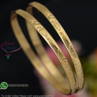 Unpolished Impon Panchaloha Bangles for Regular Wear – Real Gold Look Over Time B27318