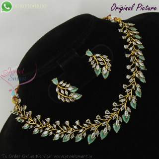 Victorian Style Oxidized Leaf Design Necklace Set – Affordable & Elegant NL27295