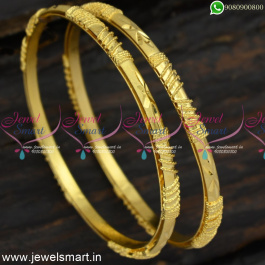 Light Weight Elegant Gold Covering Bangles For Daily Wear New Catalogue ...