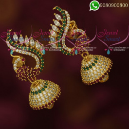 Diamond jhumkas best sale online