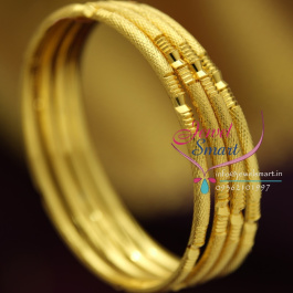 B1202 2.8 Size Gold Plated 4 Pcs Delicate Bangles Gold Designs Fashion ...
