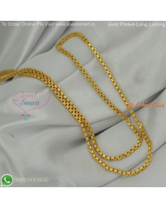 30 Inches Gold Plated Chains Fancy Design for Daily Wear – Long Lasting Colour Life, Premium Gold Polish CG9072