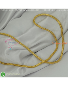 30 Inches Gold Plated Chains Fancy Design for Daily Wear – Long Lasting Colour Life, Premium Gold Polish CG9073