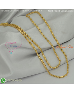 30 Inches Gold Plated Chains Fancy Design for Daily Wear – Long Lasting Colour Life, Premium Gold Polish CG9076