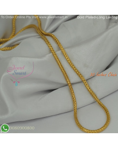 30 Inches Gold Plated Chains Fancy Design for Daily Wear – Long Lasting Colour Life, Premium Gold Polish CG9077