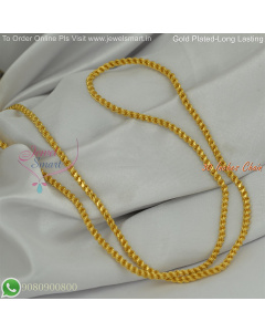 30 Inches Gold Plated Chains Fancy Design for Daily Wear – Long Lasting Colour Life, Premium Gold Polish CG9078