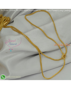 30 Inches Gold Plated Chains Fancy Design for Daily Wear – Long Lasting Colour Life, Premium Gold Polish CG9079