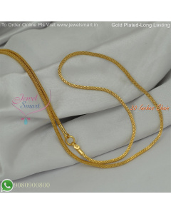 30 Inches Gold Plated Chains Fancy Design for Daily Wear – Long Lasting Colour Life, Premium Gold Polish CG9080