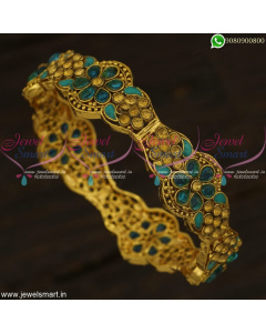 Antique Brass Metal LCT With Enamel Bangles Offer Price Jewellery Online B22357