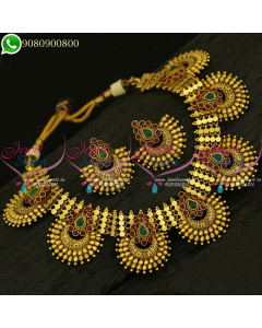 Antique Bridal Necklace Gorgeous Jewellery Traditional Designs Shop Online NL20951