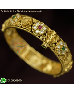 Exquisite Antique Gold Bridal Kundan Bangles | Premium Imitation Jewellery Designs B26152