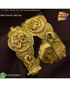 Temple Jewellery at Offer Antique Gold Design Bangles – Size 2.8 for Rs. 699 Only B26652