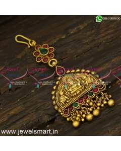 Antique Nethichutti Designs Gajalakshmi Temple Jewellery Maang Tikka New 
