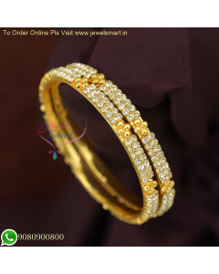 Baby Size Gold Plated Bangles - Soft Finish Copper Metal Kids Jewelry | Jewelsmart B26622