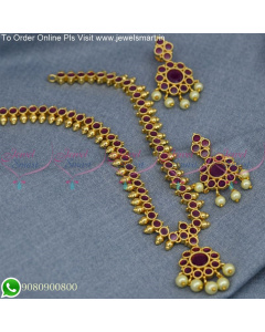 Beautiful Gold Plated Necklace & Earring Set For Your Special Occasion NL25075