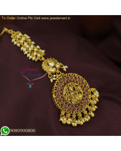 Premium Maang Tikka Designs - Timeless Antique Gold Jewelry Replicas M26605