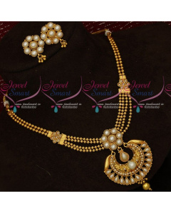 Chota Size Beads Layered Necklace Set Charming Antique Jewellery Online NL18517A