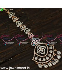 Deepam Design Chain Papidi Billa For Brides Rose Gold Accessories For Hair T24091