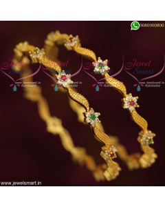 Designer Bangles Gold Plated Set New Fashion Imitation Jewellery Online B19115