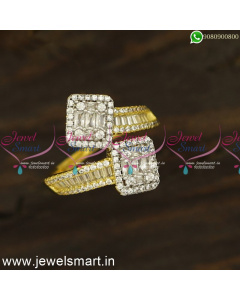 Designer Diamond Finger Rings Newest Imitation Jewellery Online Catalogue F24439