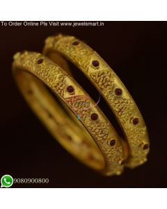 Gheru Gold Forming Bangles Trending South Indian Jewellery online B25633