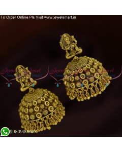 Divine Temple Jhumka Earrings: Embrace Traditional Elegance with Style J25642