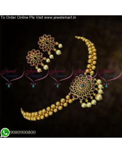 Simple 2 Line Golden Beads Choker Necklace Swanky Imitation Jewellery Kemp NL24856