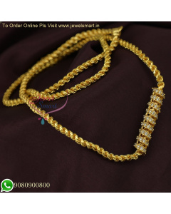 Thali Chain With Mugappu Designer Jewellery Artificial Collections