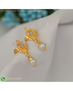 Lightweight Pearl Earrings – Small Size Affordable Imitation Jewelry ER26924