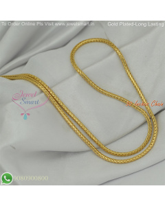 30 Inches Gold Plated Chains Fancy Design for Daily Wear – Long Lasting Colour Life, Premium Gold Polish CG9085