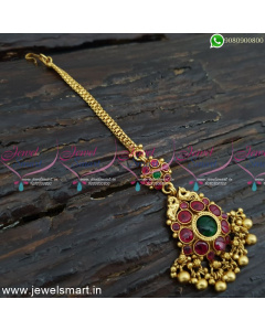 Elite Charming Kemp Maang Tikka Antique Gold Plated Jewellery M25066